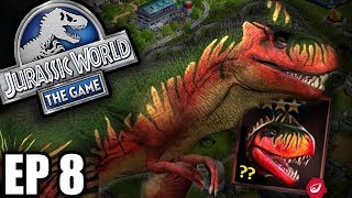 DINOSAURS OVER LEVEL 40  Jurassic World The Game  Part 8 HD [upl. by Cohe]