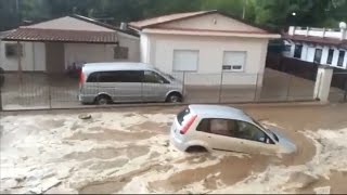 Alluvione in Calabria fiume di fango travolge Rossano e Corigliano Calabro [upl. by Aihsaei]