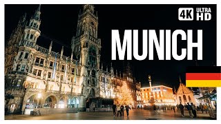 München bei Nacht 2024 🌃 Maximilianstrasse Viktualienmarkt Marienplatz  4K Walking Tour [upl. by Chavey697]