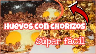 COMO HACER CHORIZOS CON HUEVO  MAKING EGG AND SAUSAGE 🍳 Rincón del antojo [upl. by Raimund636]