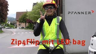 Zip4Fit mit LED bag Warnweste mit LEDSignalisierung [upl. by Aitsirk]