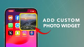 How To Add Custom Photo Widget On iPhone iOS 18 [upl. by Alliuqa943]