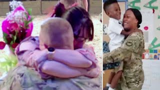 These Surprise Military Homecomings Will Warm Your Heart [upl. by Noirret]