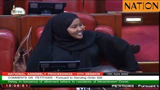 Fatuma Gedi attacks DP Rutos candidature during heated debate in Parliament [upl. by Nazario]