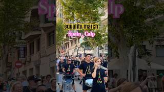 equality march  Spain Calp march travel europe benidorm visitbenidorm city bigcity dream [upl. by Alejoa]