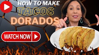 Easy Tacos Dorados de Papa con Chorizo Comfort Food [upl. by Llerahs]