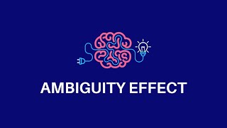 Ambiguity Effect in Neuromarketing  Case studies [upl. by Carlynne]