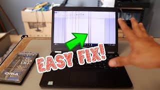 Quick Fix How to Replace a Laptop Screen with Black Line Defects [upl. by Aikas189]