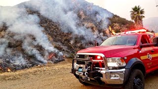 Malibu Canyon Road Flare Up Woolsey Fire [upl. by Alathia676]