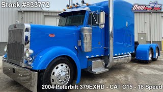 2004 PETERBILT 379EXHD  833772  SOLD [upl. by Ralli]