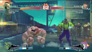 SSF4 Russian Drive Zangief VS Kokujin Dudley [upl. by Montford]