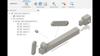 Fusion 360 Animation and Exploded View [upl. by Laemsi]