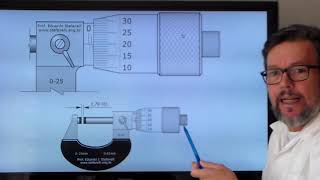 Leitura de micrômetro 001mmrevisão [upl. by Alard]