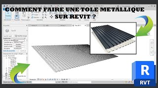 comment faire une tôle métallique sur Revit [upl. by Price]