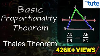 Basic Proportionality Theorem  Thales Theorem  Geometry  Math  Letstute [upl. by Favin]