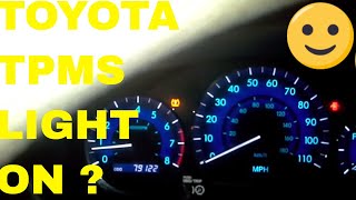 How to Reset Tire Pressure Warning Light on a Toyota [upl. by Harwill]