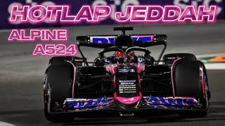 HOTLAP ALPINE A524  JEDDAH 🇸🇦  ASSETTO CORSA [upl. by Phina]