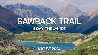 4day SOLO ThruHike on the SAWBACK TRAIL Banff National Park Alberta Canada [upl. by Deuno893]