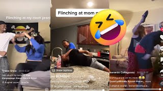 Flinching At My MOM Prank  TikTok Funny [upl. by Kariotta]