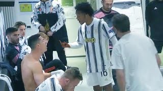 Ronaldo and Cuadrado heated altercation during UCL match Juventus vs Porto [upl. by Arihaj]