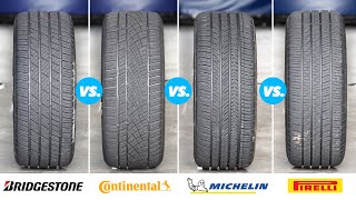 Michelin vs Continental vs Bridgestone vs Pirelli  The BEST Ultra High Performance All Season Tires [upl. by Elspeth]