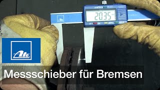 Messschieber für Bremsscheiben  ATE BremsscheibenMessschieber [upl. by Nevin]