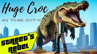 Huge Croc in The City  Streets Rebel Crime Simulator  Mobify [upl. by Anauqat]