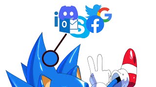 Coloring Sonic with ONLY Social Media Platforms [upl. by Icyaj]