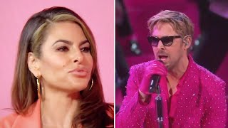 Eva Mendes CRIES Over Ryan Gosling’s ‘I’m Just Ken’ Oscars Performance [upl. by Otilegna900]