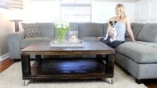 The Rustic Coffee Table  Easy DIY Project [upl. by Allard450]