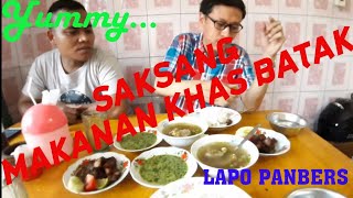 MAKAN SAKSANG KHAS MASAKAN BATAK  LAPO PANBERS [upl. by Geraud]