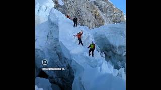 Deadliest ice fall  Kumbhu ice fall EVEREST EXPEDITION everestregion [upl. by Franklyn]