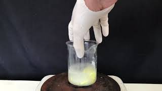 Making sodium polysulfide short clip [upl. by Nosahc]