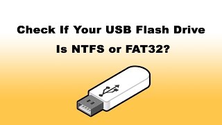 How to Check USB Flash Drive File System NTFS or FAT32 [upl. by Rehttam]