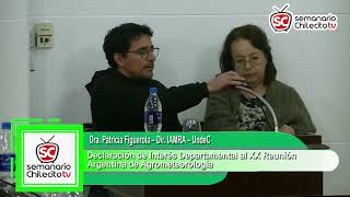 Dra Patricia Figuerola – Dir IAMRA – UndeC Dr Emanuel Luna Toledo – Docente UNdeC [upl. by Ydniw]