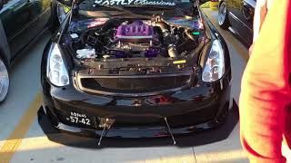 Bagged G35 import alliance pop up meet [upl. by Gabel606]