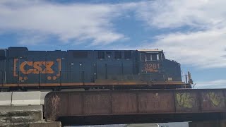 CSX 3281 Leads I158 Intermodal Train with a 3rd gen K5HL at Newburgh NY [upl. by Sorensen820]