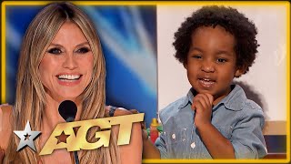 CUTE Kid is a Maths GENIUS on Americas Got Talent [upl. by Fernald]