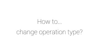 CalCon How to Operation Type [upl. by Aissatsana]