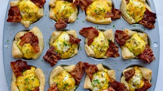 How to Make Bacon Egg and Cheese Toast Cups [upl. by Jeralee623]