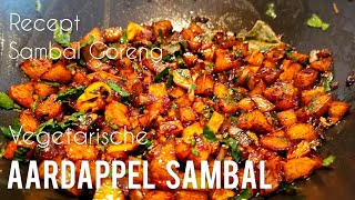 Surinaamse aardappel sambal maken receptSambal goreng kentang kering recipe [upl. by Eanore]