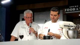 Buddy Valastro  The Cake Boss at Epcot Food and Wine Festival 2012 [upl. by Anilatsyrc]