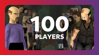 100 Players Fight To Survive In Project Zomboid [upl. by Nyladgam]