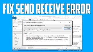 How to Fix Outlook Send Receive Error Solved [upl. by Arndt]