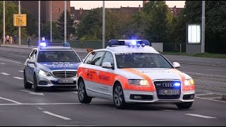 Mit Polizeibegleitung RTW MHD 14831  Reserve NEF DRK  FuStw Polizei in Heidelberg [upl. by Swithbart]