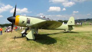 Hawker Sea Fury Lights Up at Geneseo  2010 [upl. by Rodenhouse405]