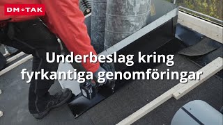 Takskolan Plåtbeslag del 1  Underbeslag kring fyrkantiga genomföringar [upl. by Chrissa]