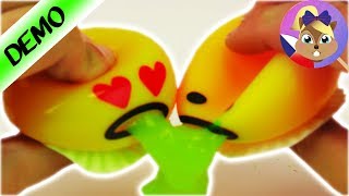 SLIME CHALLENGE  Gudetama vs Emoji  Kdo vcucne víc odporného slizu  smajlíci [upl. by Yeslek]