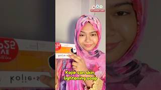 Kojie san soap Honest review trending skinlightening whiteningcream sunscream kojiesansoap [upl. by Enimasaj]