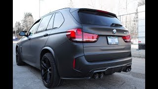 BMW X5M with AKRAPOVIČ EXHAUST [upl. by Bough467]